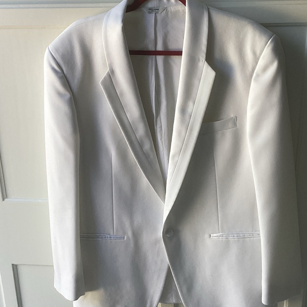 Dior White Shawl Collar Tuxedo Jacket